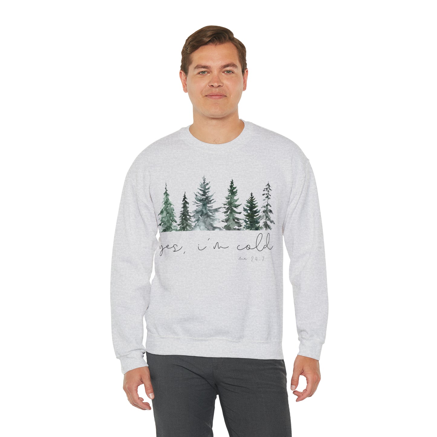 Unisex Heavy Blend™ Yes I'm Cold Crewneck Sweatshirt