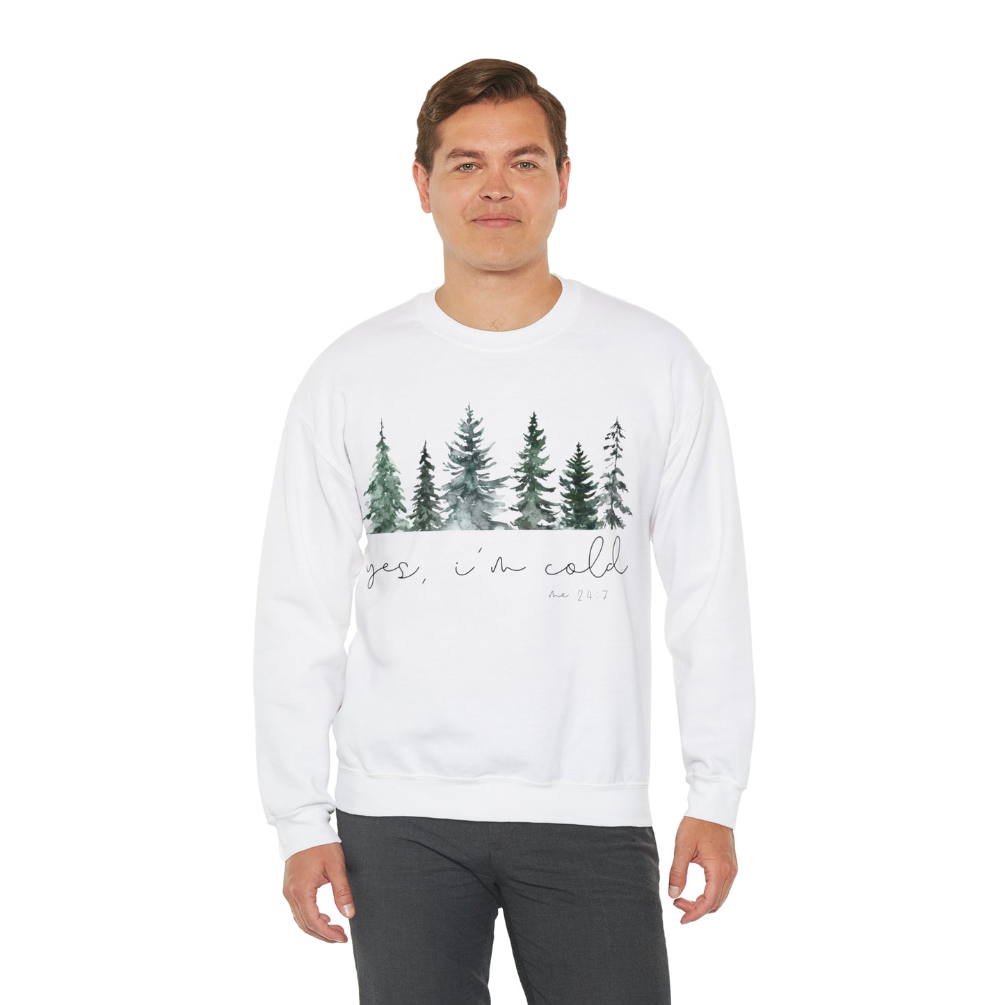 Unisex Heavy Blend™ Yes I'm Cold Crewneck Sweatshirt