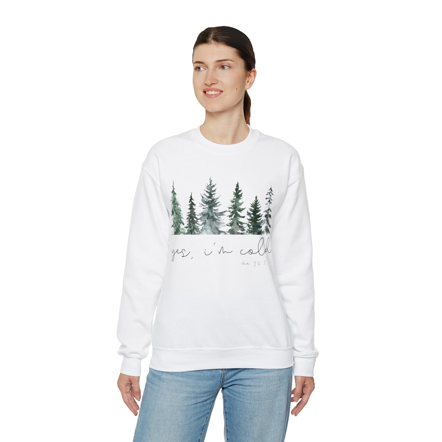 Unisex Heavy Blend™ Yes I'm Cold Crewneck Sweatshirt