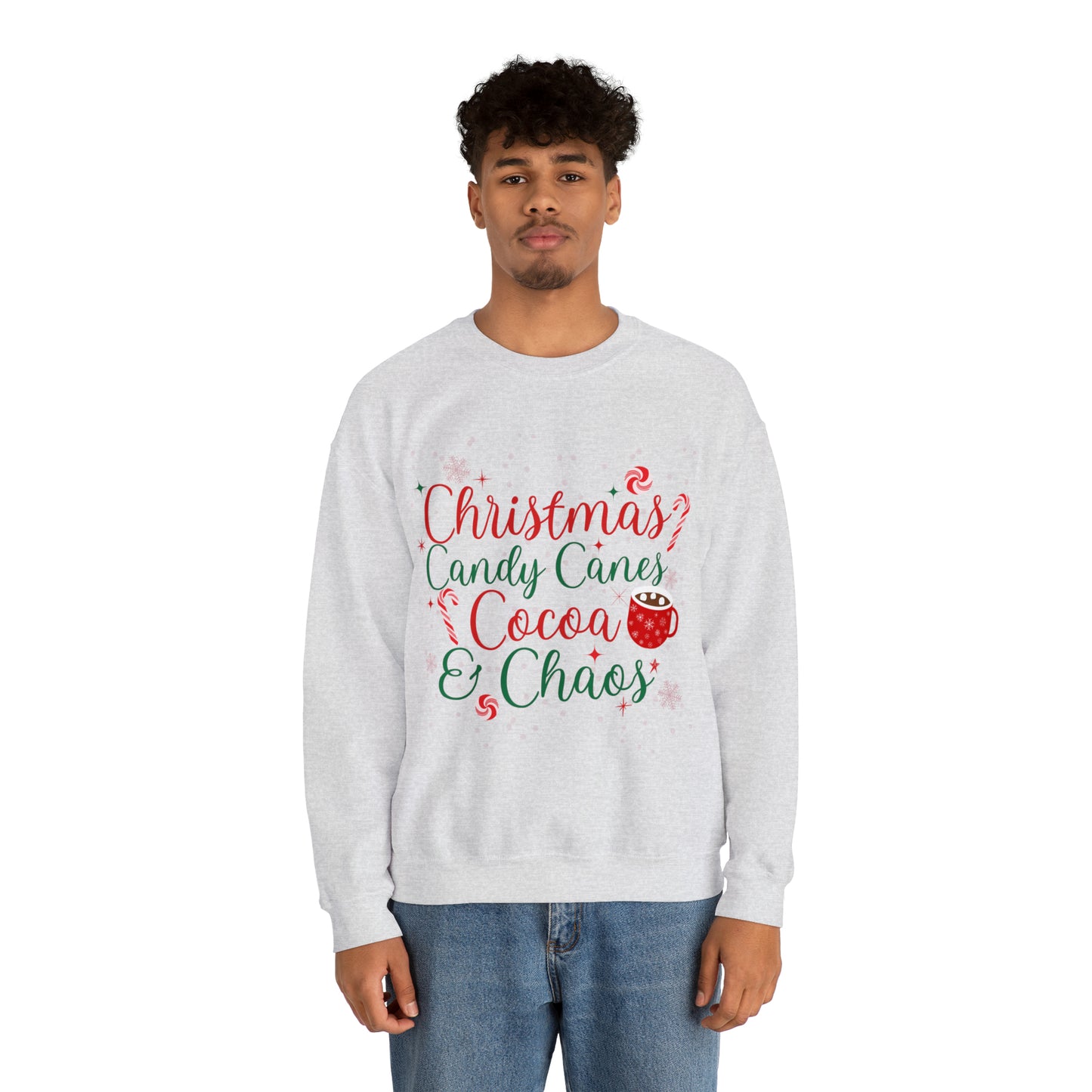Unisex Heavy Blend™ Christmas Chaos Crewneck Sweatshirt
