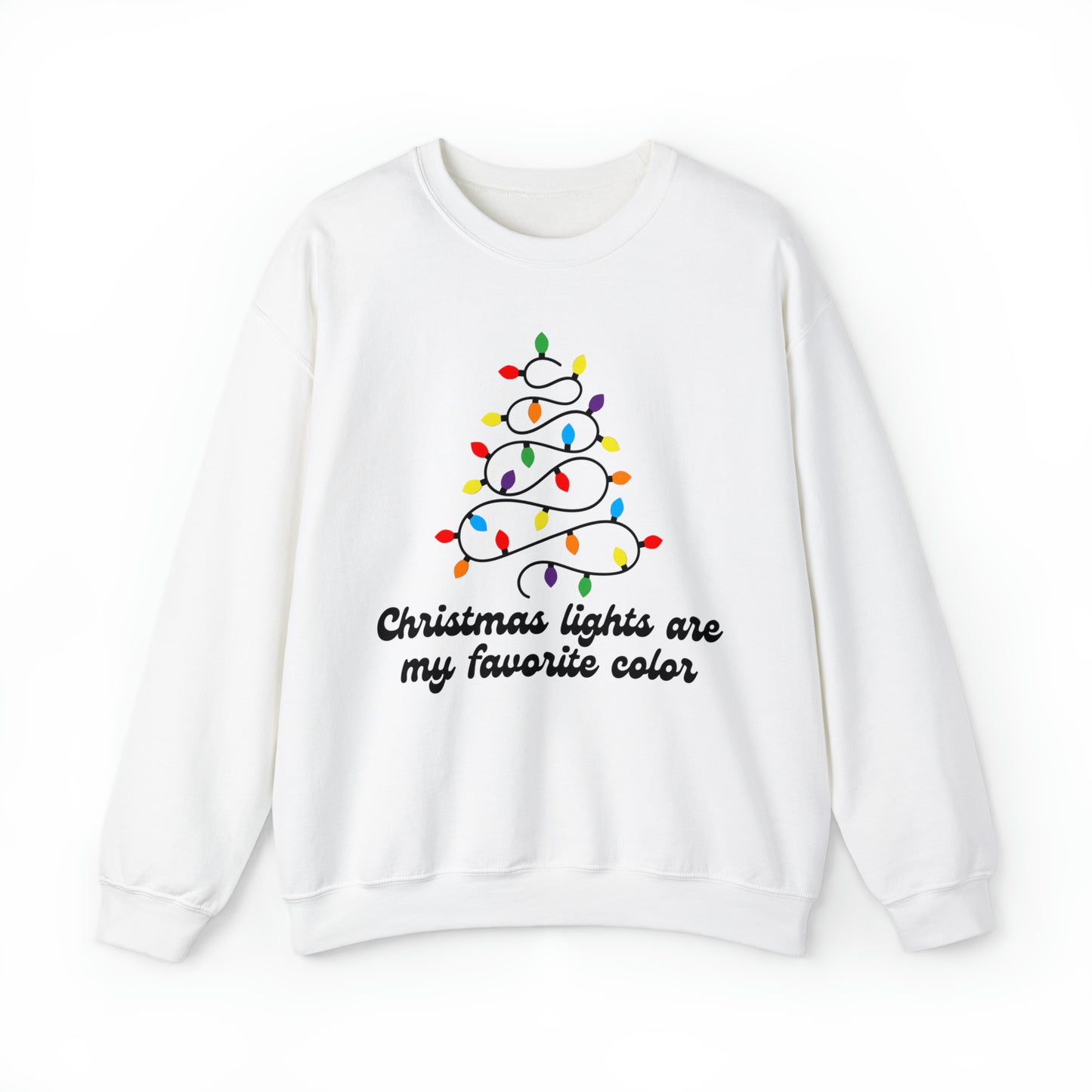 Unisex Heavy Blend™ Christmas Lights Crewneck Sweatshirt
