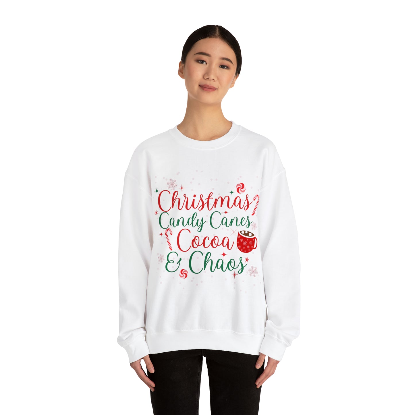 Unisex Heavy Blend™ Christmas Chaos Crewneck Sweatshirt