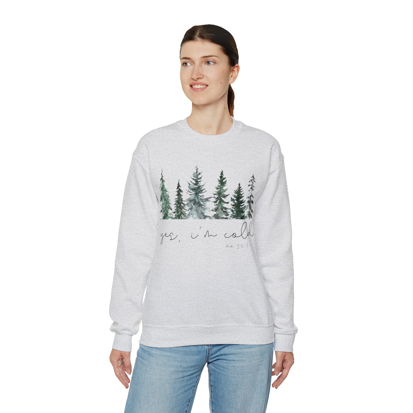 Unisex Heavy Blend™ Yes I'm Cold Crewneck Sweatshirt