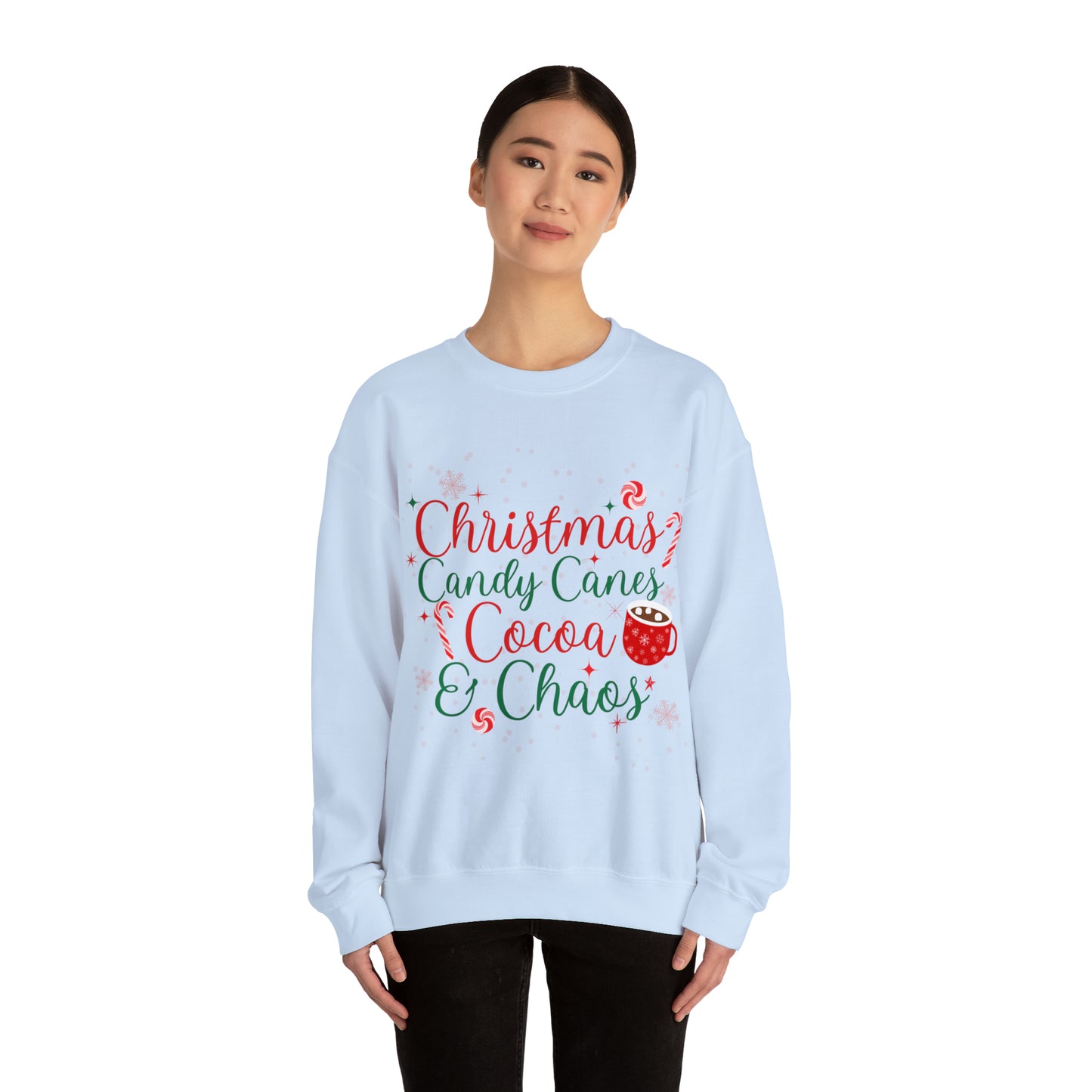 Unisex Heavy Blend™ Christmas Chaos Crewneck Sweatshirt