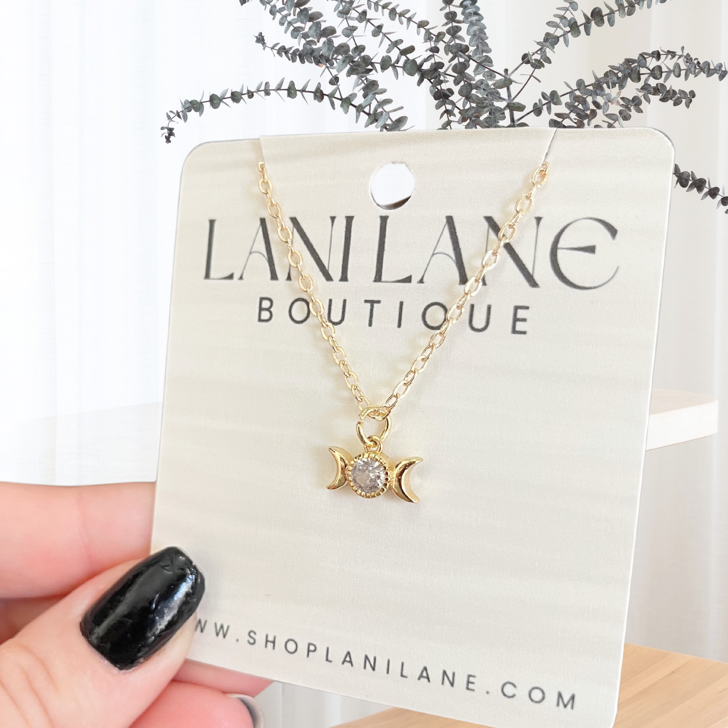 14K Gold Filled Moon Phase Necklace
