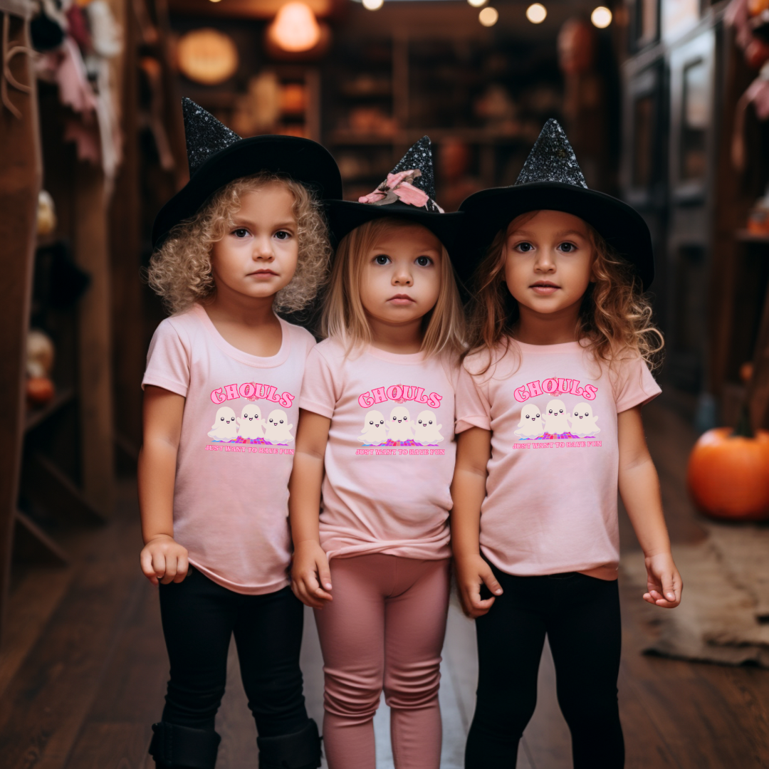 Toddler Ghouls Want To Have Fun Short Sleeve Tee