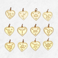 Zodiac Heart Gold Filled Necklace (All Zodiac Signs)