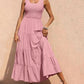 Tiered Smocked Wide Strap Dress