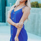 Buttoned Spaghetti Strap Dress