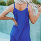 Buttoned Spaghetti Strap Dress