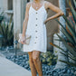 Buttoned Spaghetti Strap Dress
