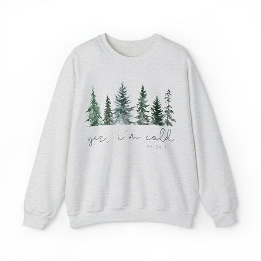 Unisex Heavy Blend™ Yes I'm Cold Crewneck Sweatshirt