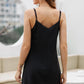 Buttoned Spaghetti Strap Dress