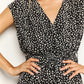 Animal Print Belted Romper