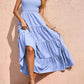 Tiered Smocked Wide Strap Dress