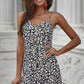 Buttoned Spaghetti Strap Dress