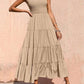 Tiered Smocked Wide Strap Dress