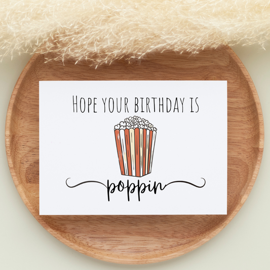 Poppin' Birthday Card