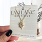 14K Gold Filled Crystal Ivy Wrapped Necklace