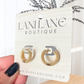 14K Gold Filled Thick Modern Hoop Earrings