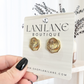 24K Gold Filled Thick Floral Stud Earrings