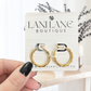 24K Gold Filled Spiral Hoop Earrings