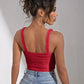 Chain Detail Square Neck Tank