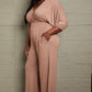 Culture Code Full Size Smocking Waist Jumpsuit