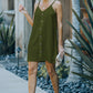 Buttoned Spaghetti Strap Dress