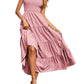 Tiered Smocked Wide Strap Dress