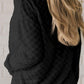 Checkered Round Neck Long Sleeve T-Shirt