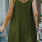 Buttoned Spaghetti Strap Dress