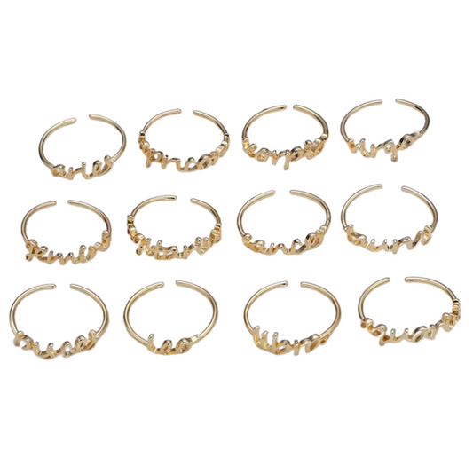 Zodiac Minimalistic Ring